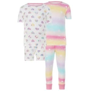 Kirkland Signature Kids 4-piece Cotton PJ Set, Hearts
